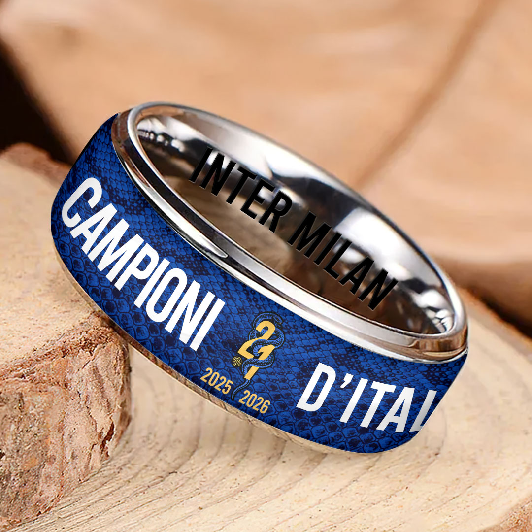 Inter Milan Campioni D'Italia 25/26 Custom Alloy Ring – HOATT17706
