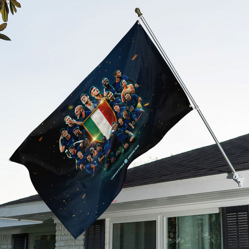 Inter Milan Campioni D'Italia 25/26 3D Double-side House Flag – TANTN22644