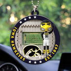 Iowa Hawkeyes Football Custom shape 2-sided Acrylic Car Ornament – HOATT13108