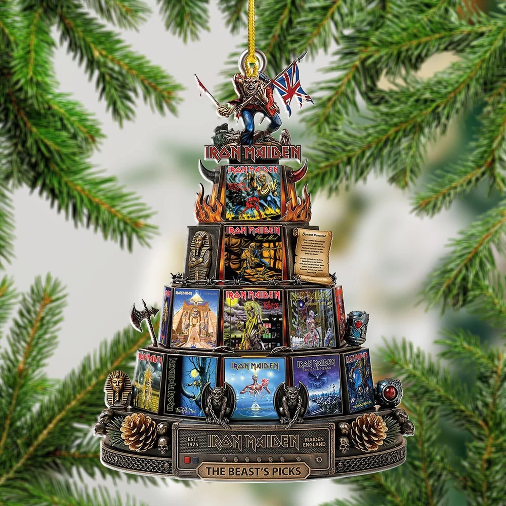 Iron Maiden Custom Shape 2-side Printed Acrylic Ornament – TMTHU9693