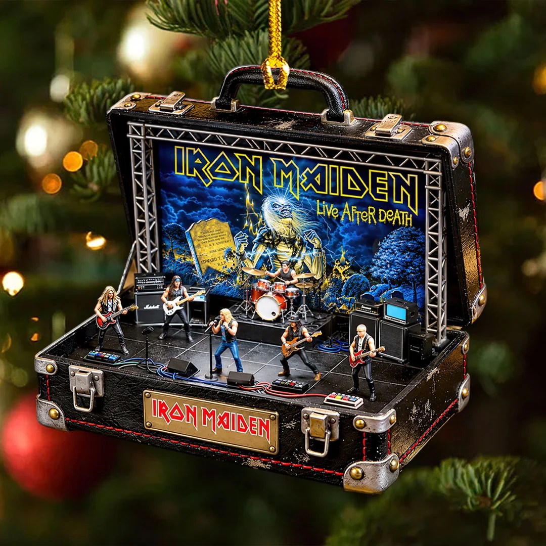 Iron Maiden Custom Shape 2-side Printed Acrylic Ornament – HOATT21493