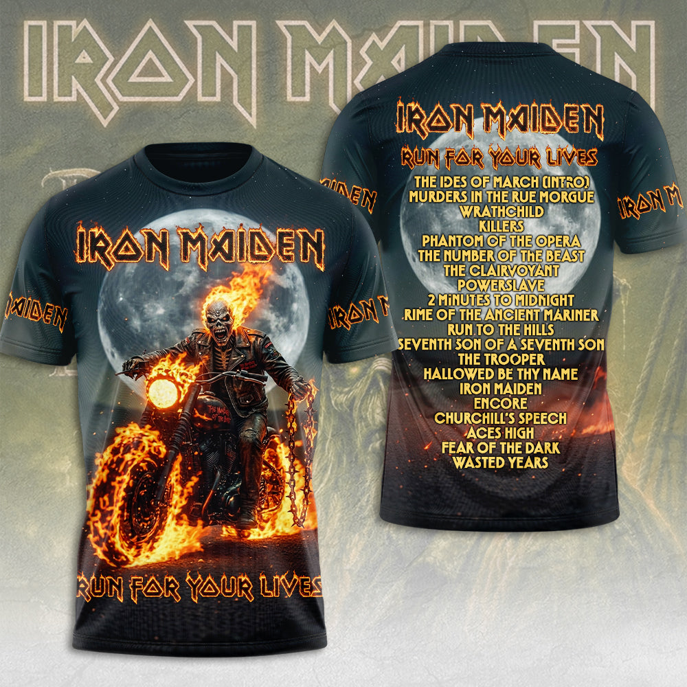 Iron Maiden 2026 World Tour 3D Apparel – TMTHU7323