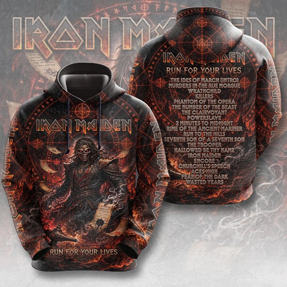 Iron Maiden 2026 World Tour 3D Apparel – TMTHU9399
