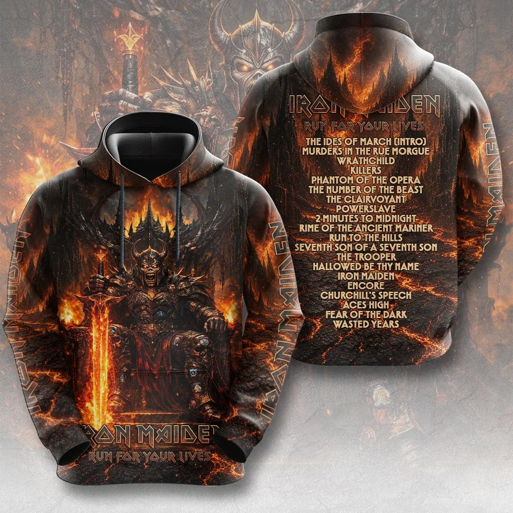 Iron Maiden 2026 World Tour 3D Apparel – TMTHU9146