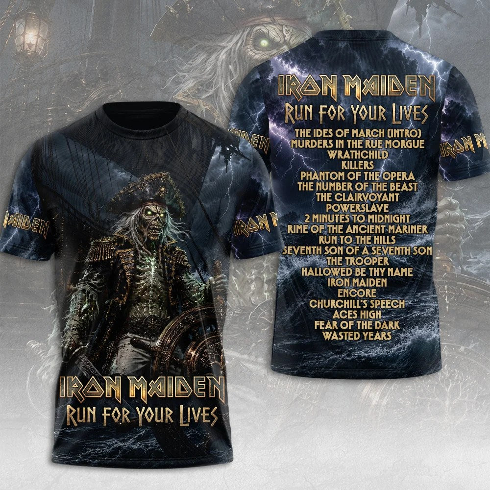 Iron Maiden 2026 World Tour 3D Apparel – TMTHU9157