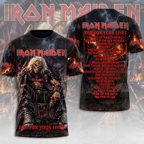 Iron Maiden 2026 World Tour 3D Apparel – TMTHU9198