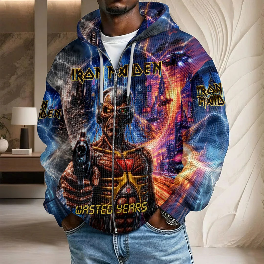 Iron Maiden 2026 World Tour 3D Unisex Waffle Hoodie – HOATT20985