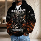 Iron Maiden 2026 World Tour 3D Unisex Waffle Hoodie – TMTHU9537