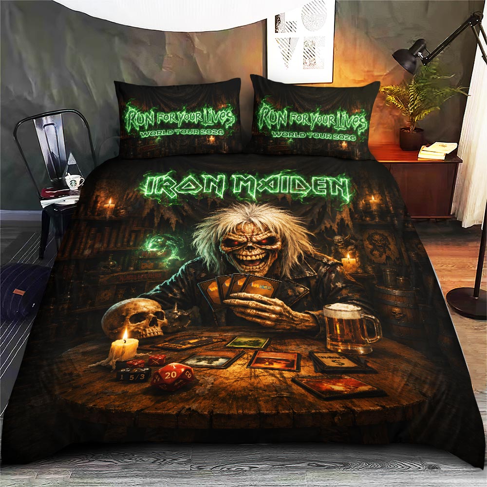 Iron Maiden 2026 World Tour 3-Piece Duvet Bedding Set – HOATT19230