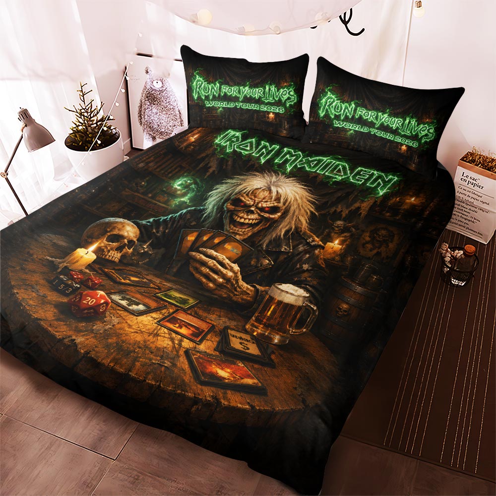 Iron Maiden 2026 World Tour 3-Piece Duvet Bedding Set – HOATT19230