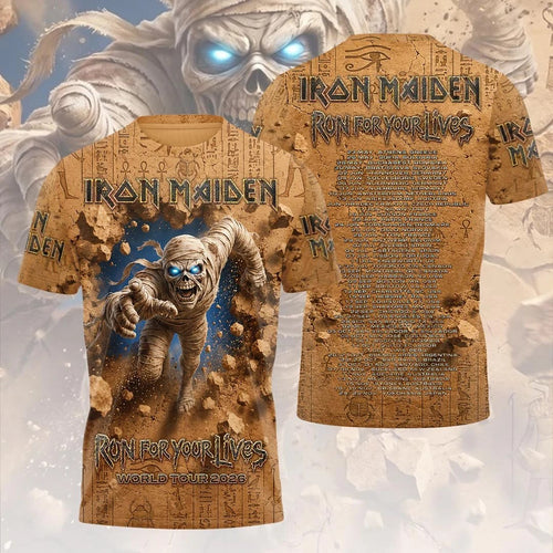Iron Maiden 2026 World Tour 3D Apparel – HOATT20922