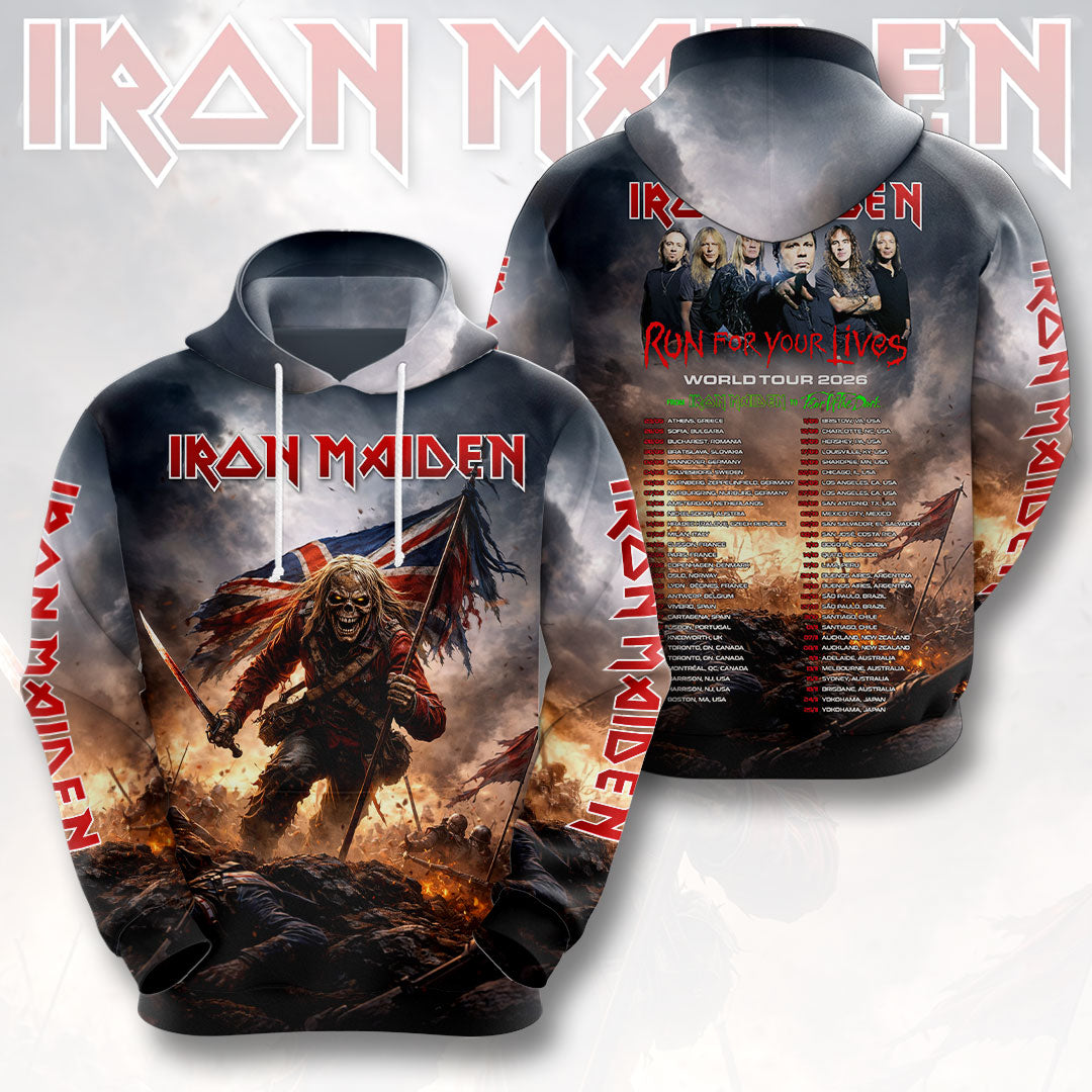 Iron Maiden 2026 World Tour 3D Apparel – HOATT16523
