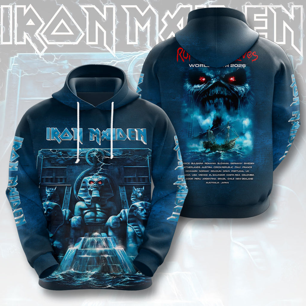 Iron Maiden 2026 World Tour 3D Apparel – HOATT16566