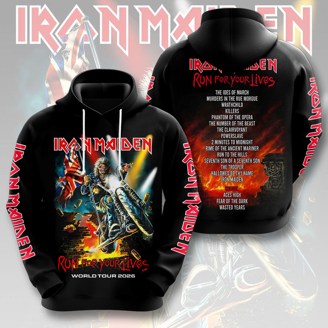 Iron Maiden 2026 World Tour 3D Apparel – HOATT16667