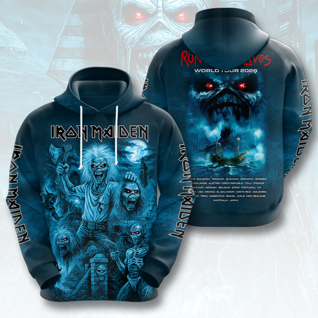 Iron Maiden 2026 World Tour 3D Apparel – HOATT16917