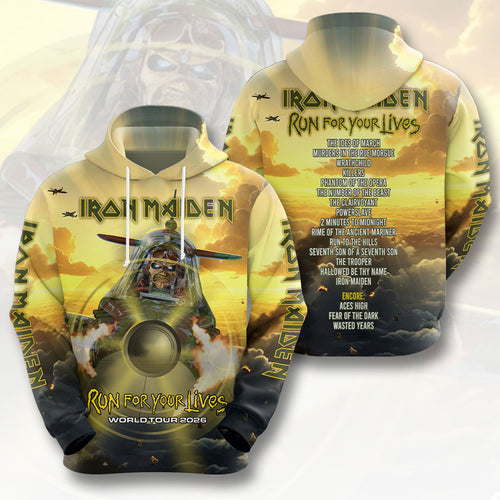 Iron Maiden 2026 World Tour 3D Apparel – HOATT18613