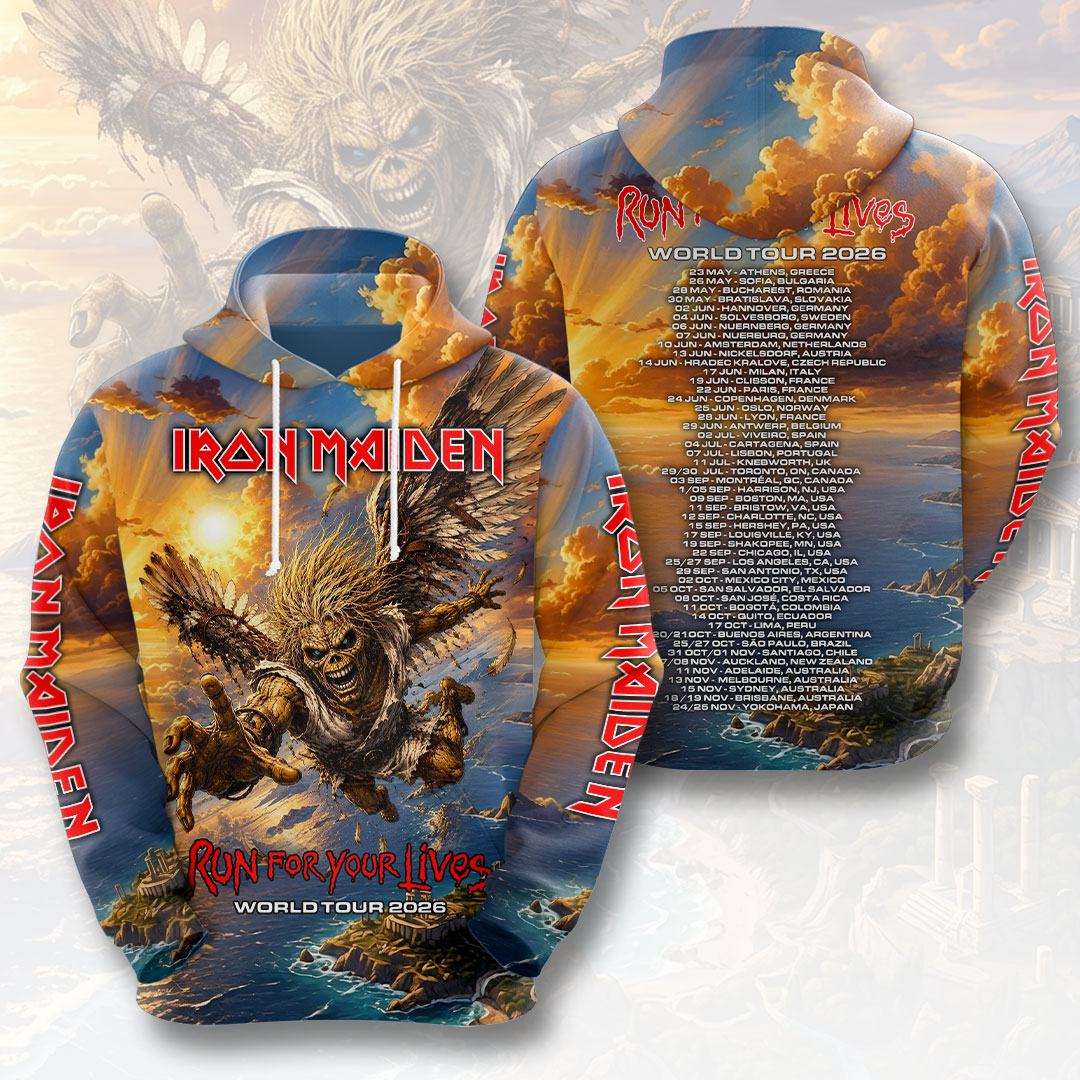 Iron Maiden 2026 World Tour 3D Apparel – HOATT19321
