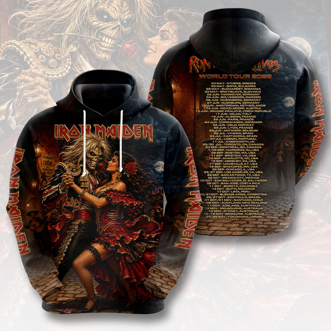 Iron Maiden 2026 World Tour 3D Apparel – HOATT19361