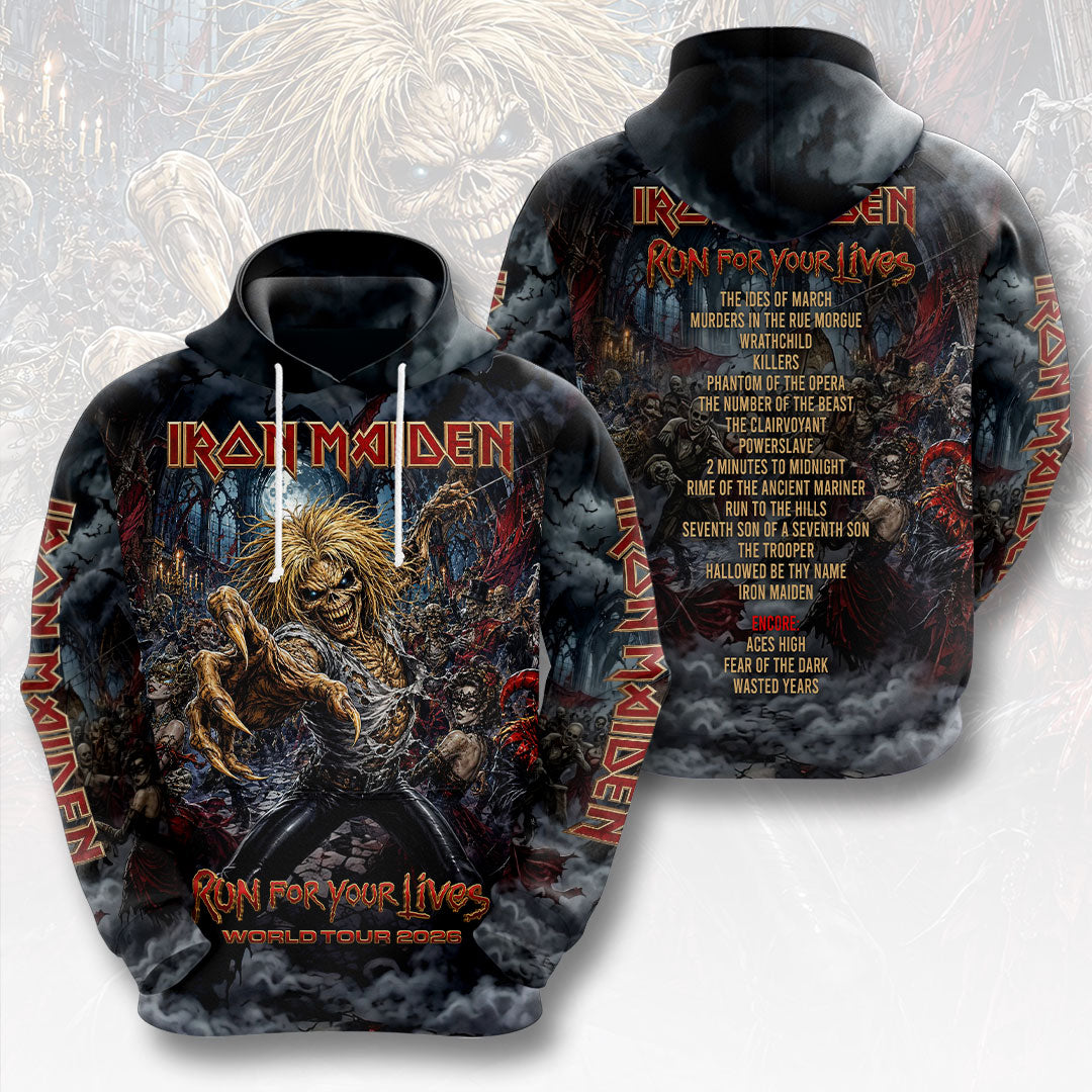 Iron Maiden 2026 World Tour 3D Apparel – HOATT19378