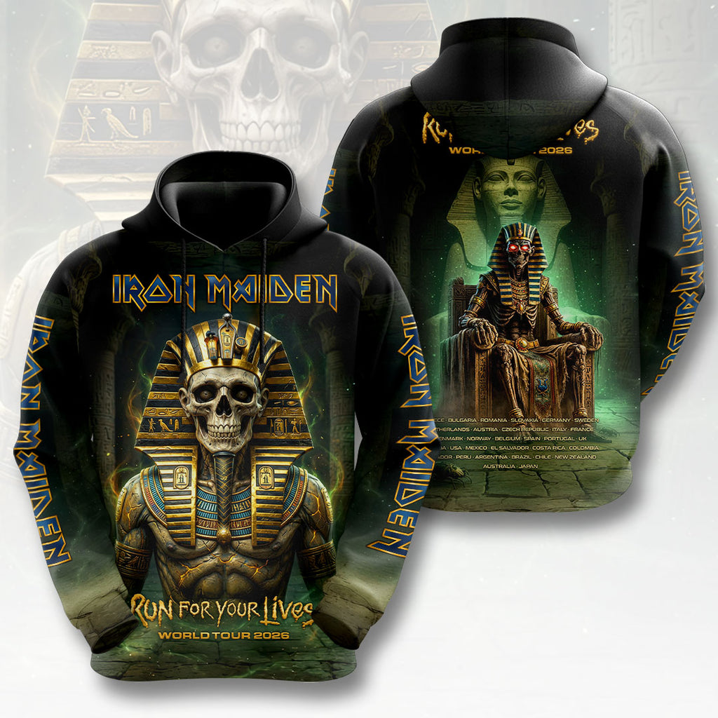 Iron Maiden 2026 World Tour 3D Apparel – HOATT19516