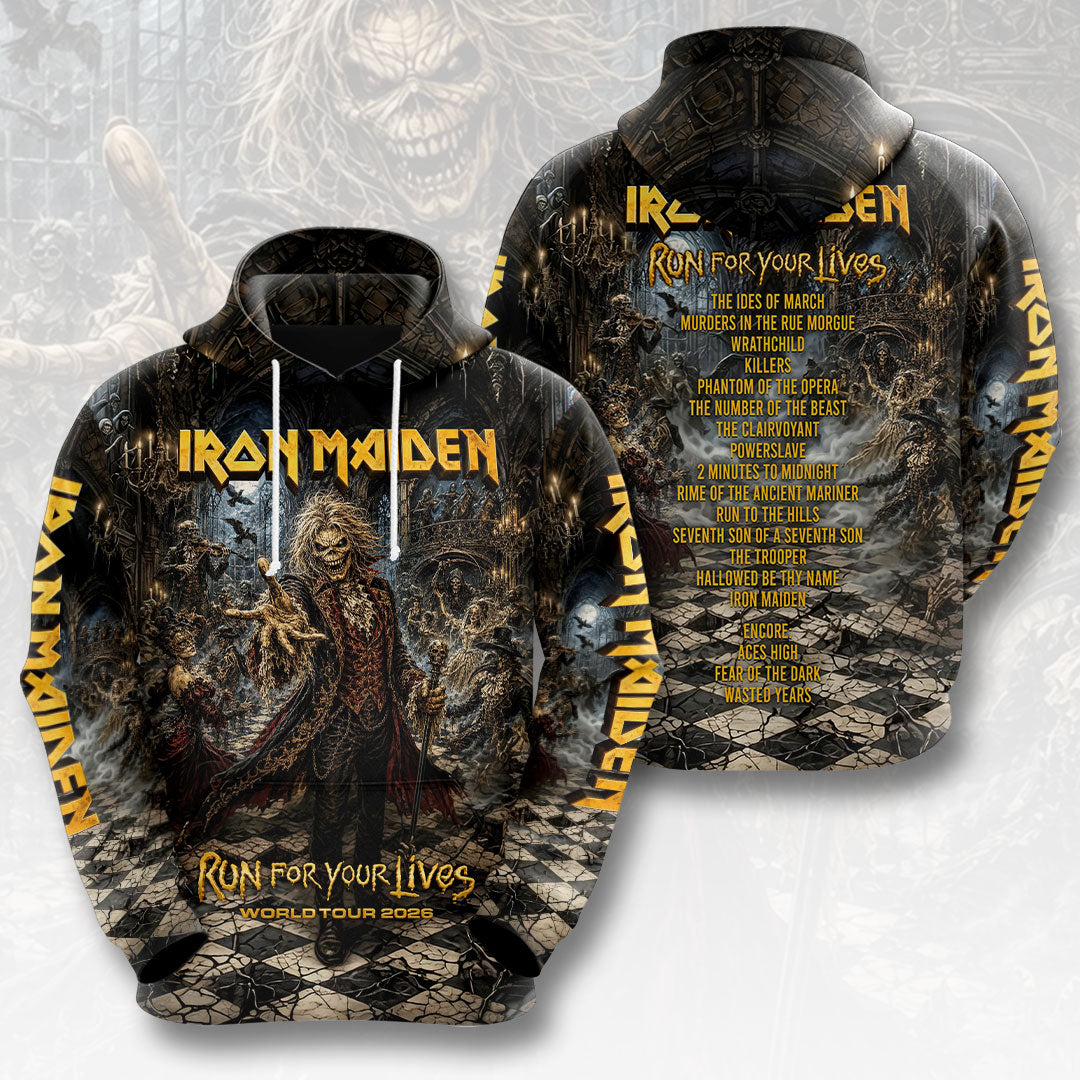 Iron Maiden 2026 World Tour 3D Apparel – HOATT19752