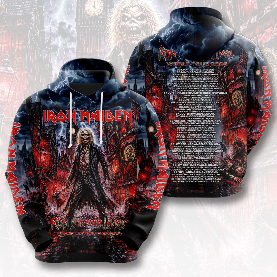 Iron Maiden 2026 World Tour 3D Apparel – HOATT19826