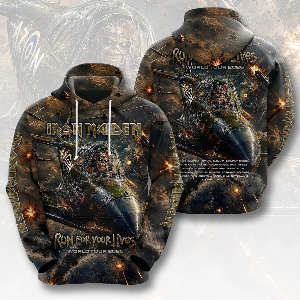 Iron Maiden 2026 World Tour 3D Apparel – HOATT20451