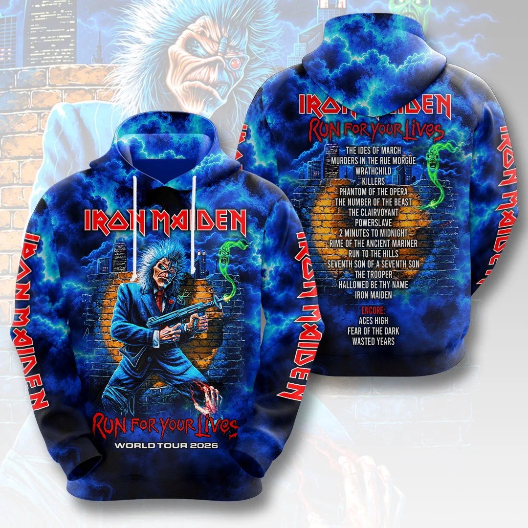 Iron Maiden 2026 World Tour 3D Apparel – HOATT21435