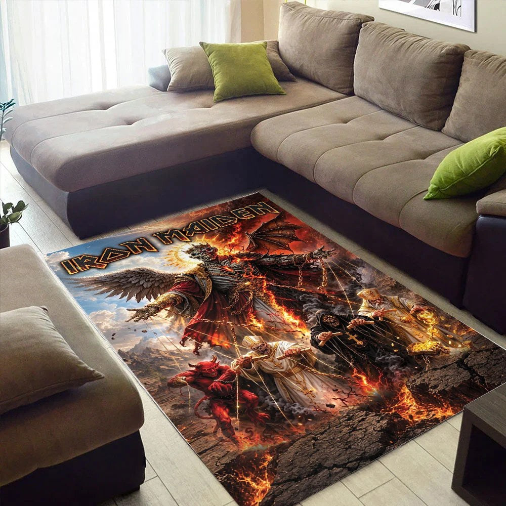 Iron Maiden 2026 World Tour Rectangular Rug – TMTHU9428