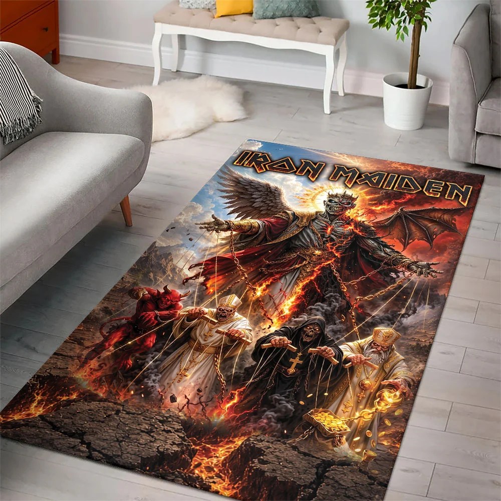 Iron Maiden 2026 World Tour Rectangular Rug – TMTHU9428