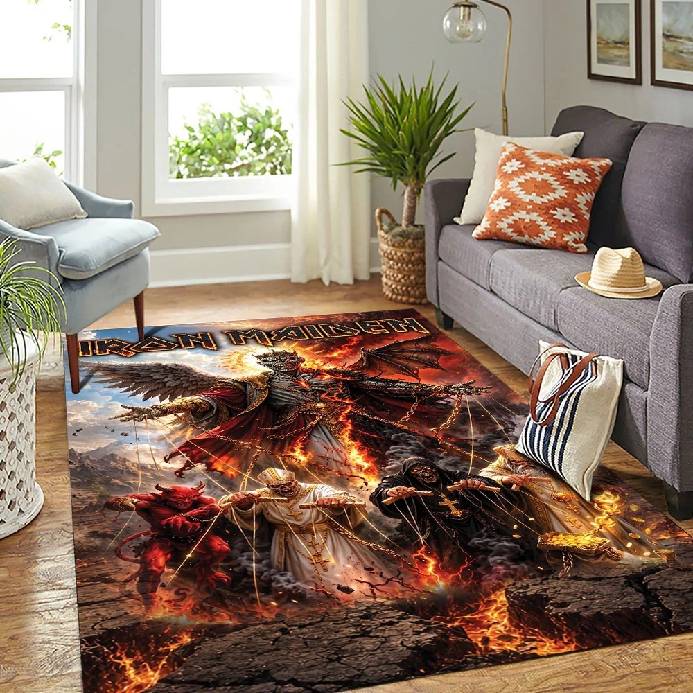 Iron Maiden 2026 World Tour Rectangular Rug – TMTHU9428