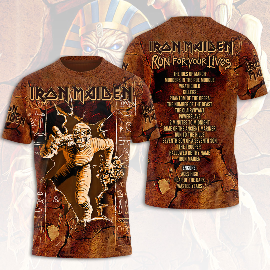 Iron Maiden 2026 World Tour 3D Apparel – HOATT16513
