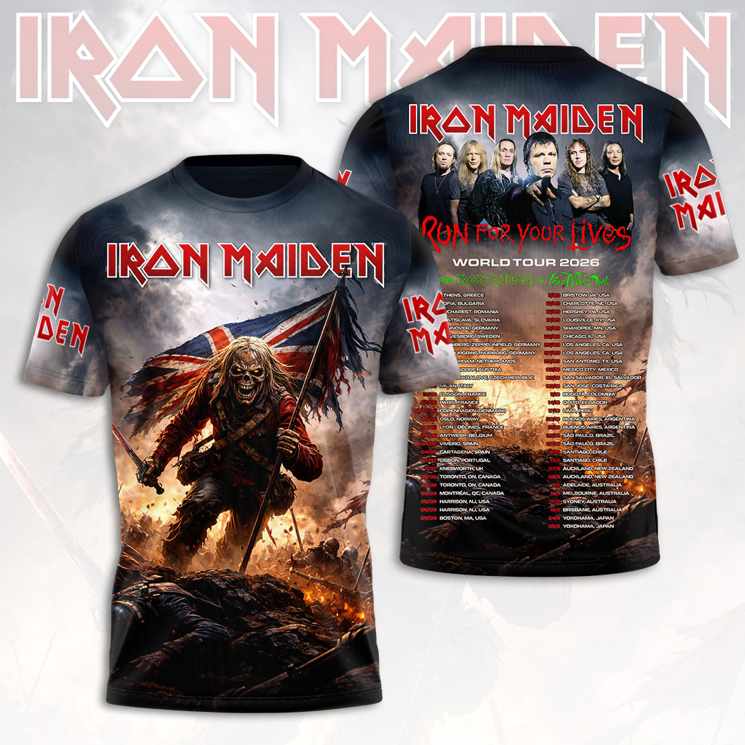 Iron Maiden 2026 World Tour 3D Apparel – HOATT16523