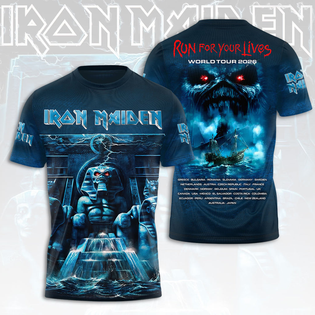 Iron Maiden 2026 World Tour 3D Apparel – HOATT16566