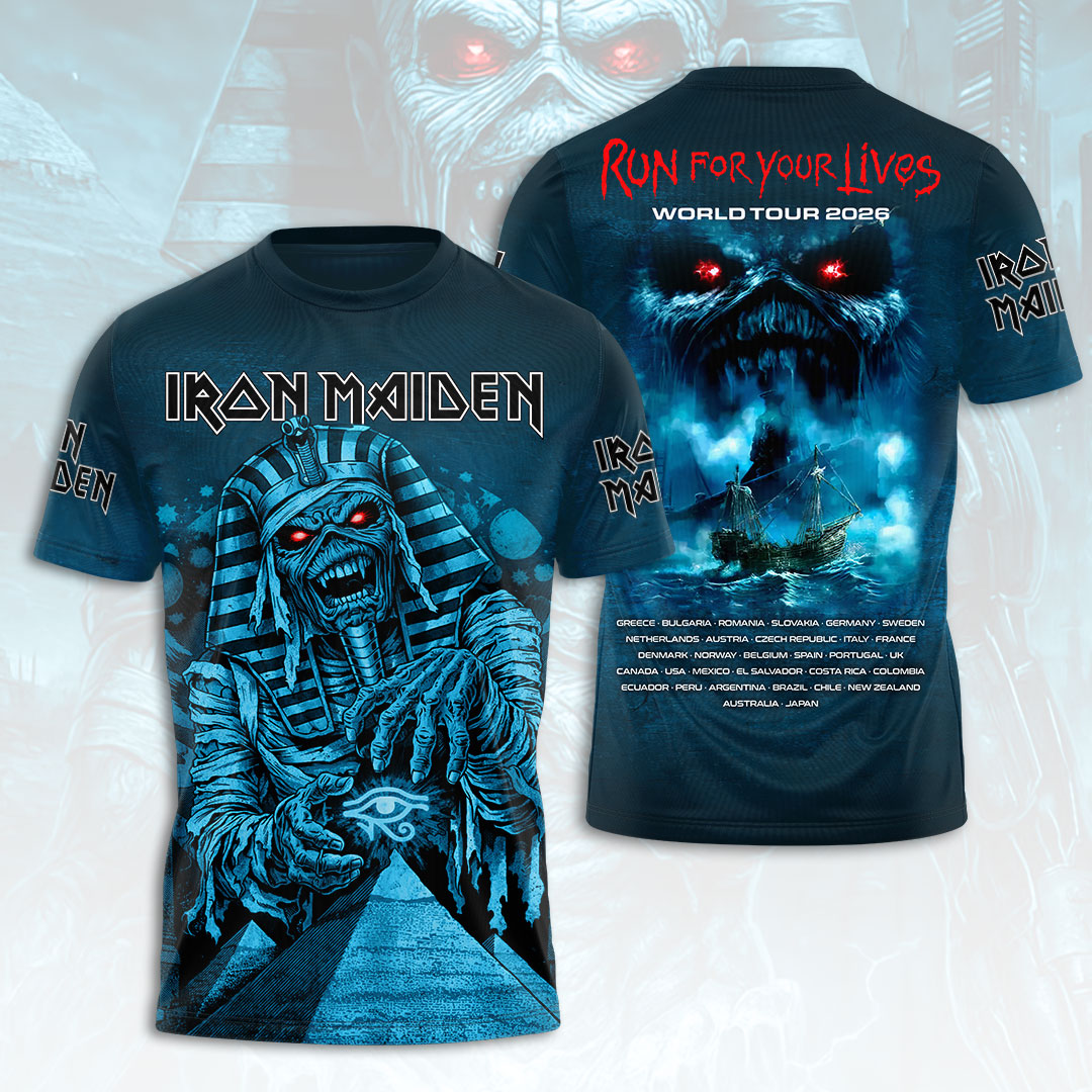 Iron Maiden 2026 World Tour 3D Apparel – HOATT16918