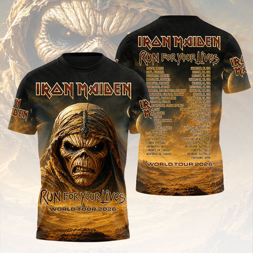Iron Maiden Tour 2026 3D Apparel – HOATT18191