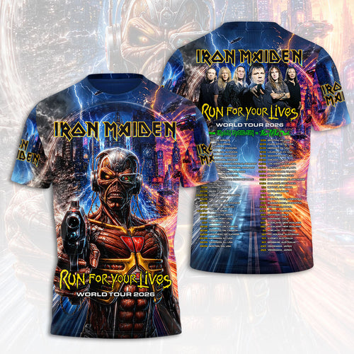 Iron Maiden 2026 World Tour 3D Apparel – HOATT18455