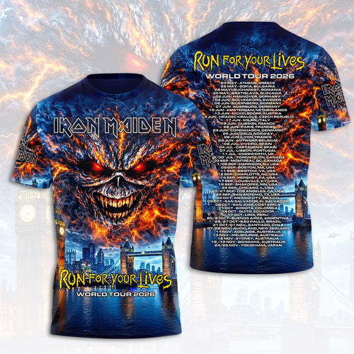 Iron Maiden 2026 World Tour 3D Apparel – HOATT18567