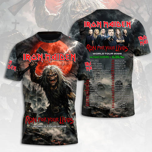 Iron Maiden 2026 World Tour 3D Apparel – HOATT18810