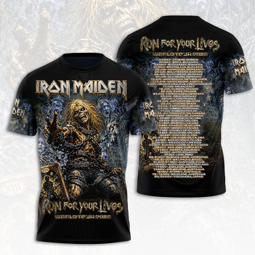 Iron Maiden 2026 World Tour 3D Apparel – HOATT19273