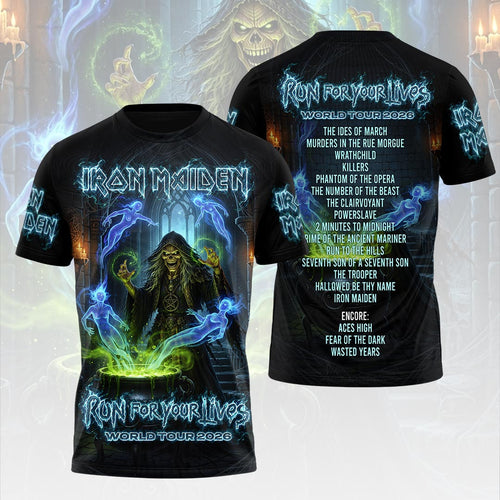 Iron Maiden 2026 World Tour 3D Apparel – HOATT19275