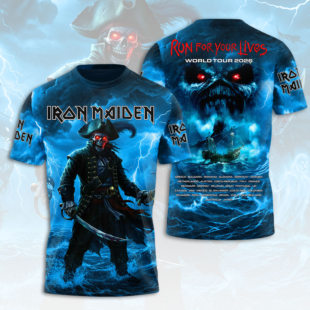 Iron Maiden 2026 World Tour 3D Apparel – HOATT19359