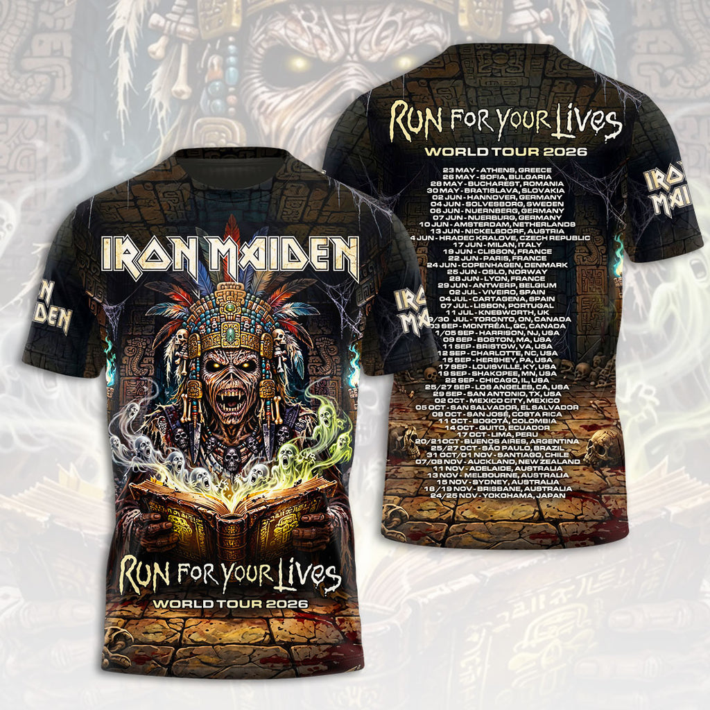 Iron Maiden 2026 World Tour 3D Apparel – HOATT19750