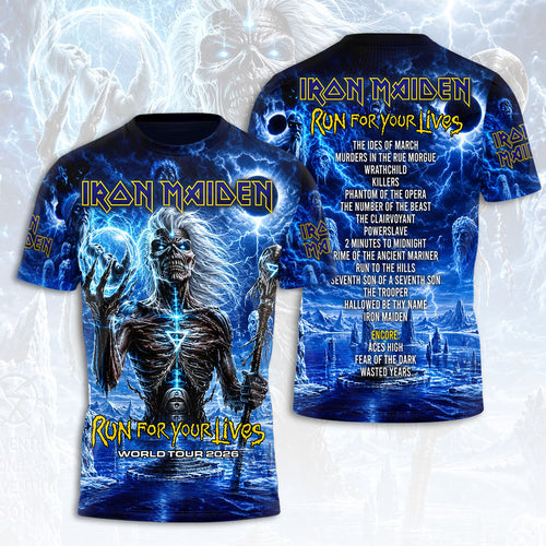 Iron Maiden 2026 World Tour 3D Apparel – HOATT20218