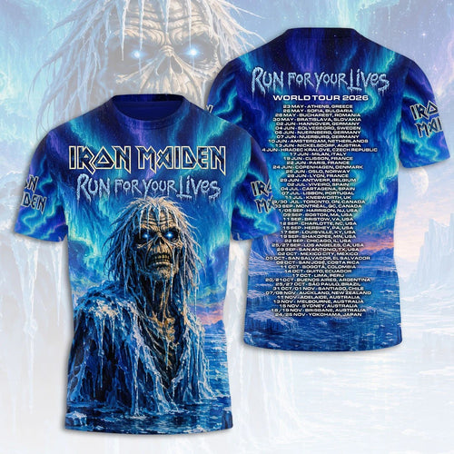 Iron Maiden 2026 World Tour 3D Apparel – HOATT20614