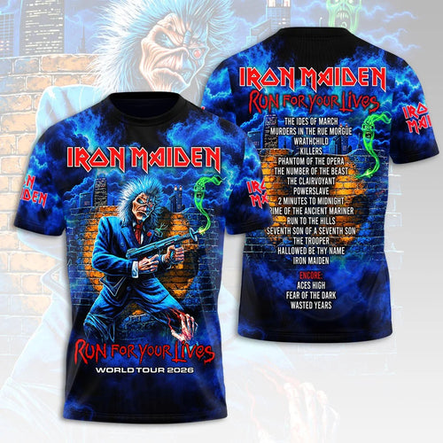 Iron Maiden 2026 World Tour 3D Apparel – HOATT21435