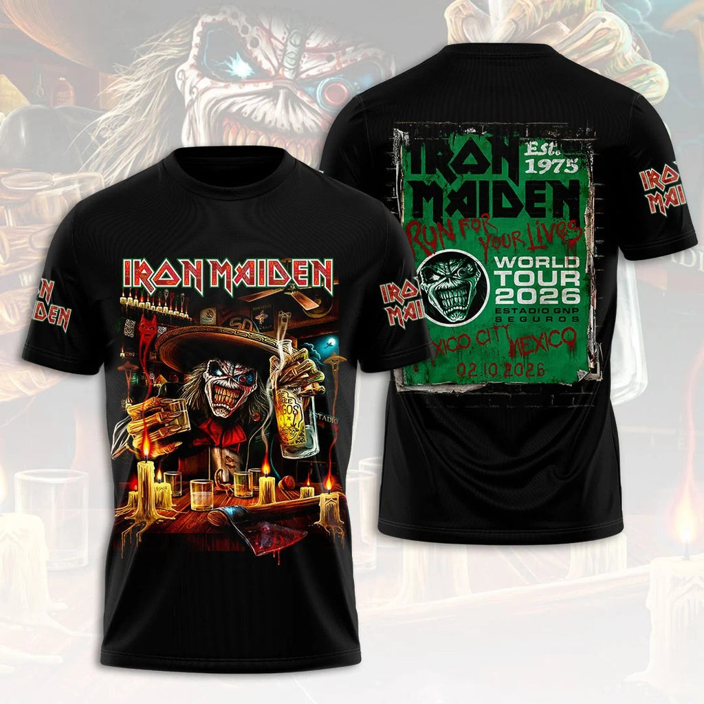 Iron Maiden 2026 World Tour 3D Apparel – HOATT21466