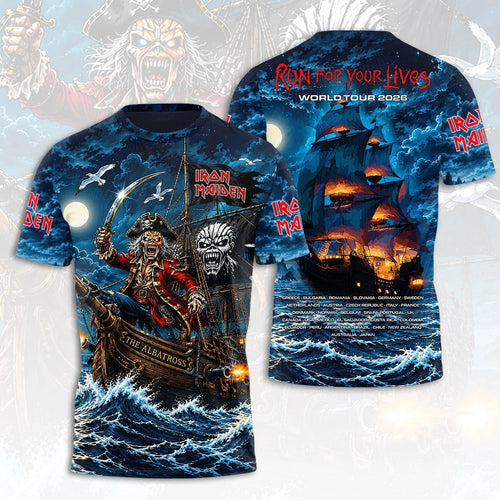 Iron Maiden 2026 World Tour 3D Apparel – HOATT21702
