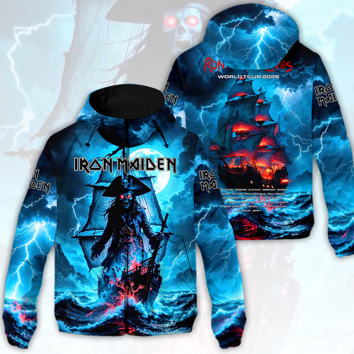 Iron Maiden 2026 World Tour 3D Windbreaker Jacket – HOATT20184