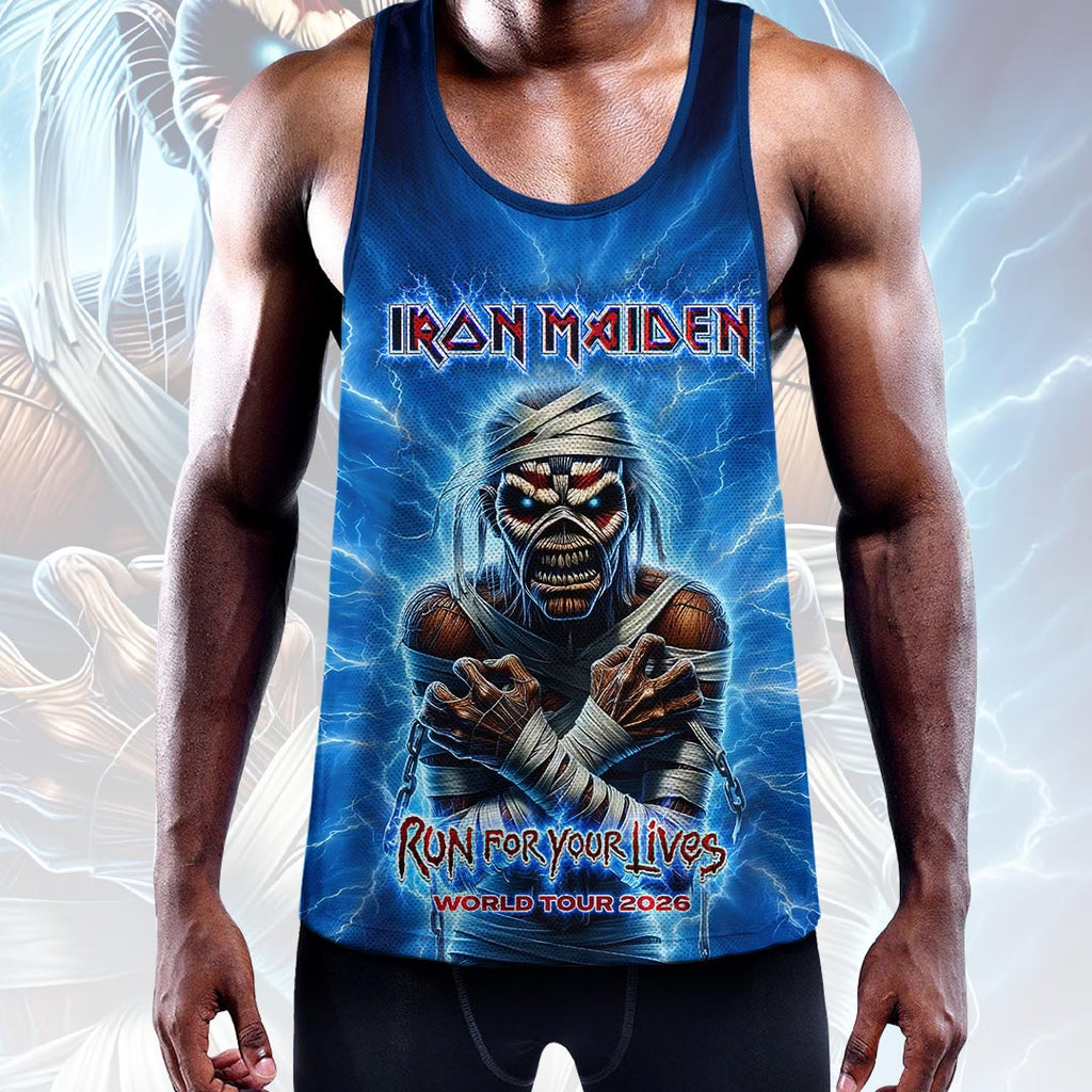 Iron Maiden 2026 World Tour Y-Back Muscle Tank Top – HOATT17614